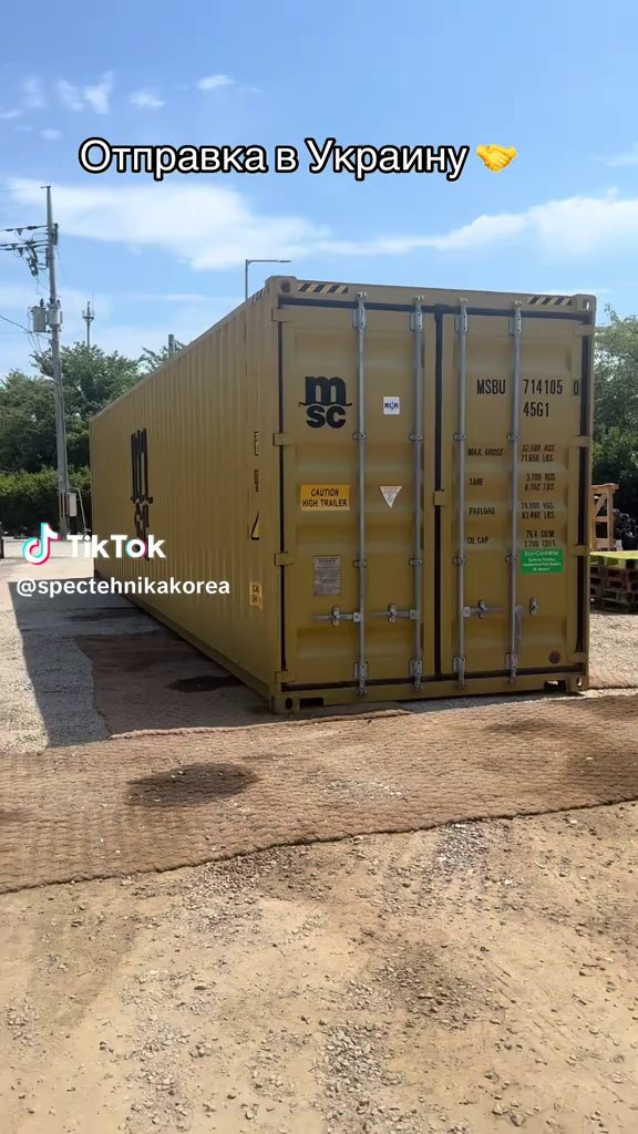 Морем в контейнере MSC